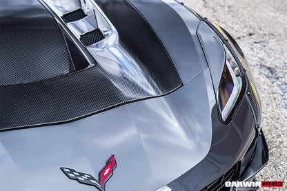 DarwinPRO 2013-2017 Corvette C7 Z51 BKSS Style Carbon Fiber Hood