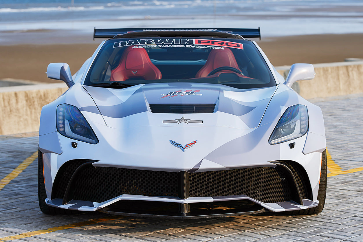 Ventilaciones de capó de fibra de carbono DarwinPRO para Corvette C7 Z51 2013-2017