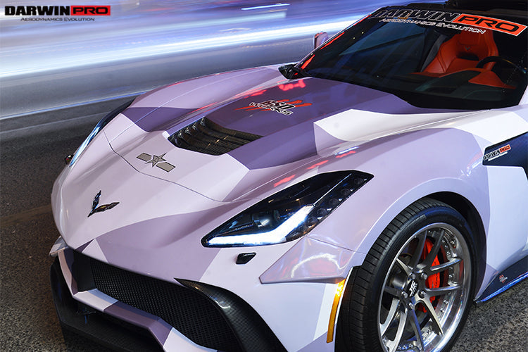 Ventilaciones de capó de fibra de carbono DarwinPRO para Corvette C7 Z51 2013-2017