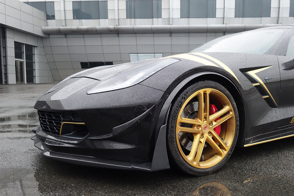 DarwinPRO 2013-2019 Corvette C7 Z51 Z06 Grandsport Carbon Fiber Fender Flares