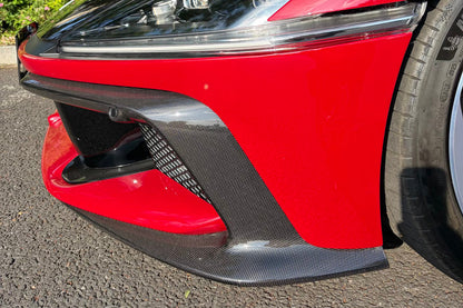 2024-UP Ferrari 12Cilindri F167 Autoclave Carbon Fiber Front Bumper Lip Side Splitter DarwinPRO (OE) Fits: Coupe, Spider (DRYCFF12C-MIWOE-FBSS)