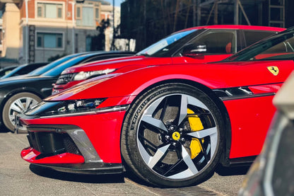 2024-UP Ferrari 12Cilindri F167 Autoclave Carbon Fiber Front Bumper Lip Side Splitter DarwinPRO (OE) Fits: Coupe, Spider (DRYCFF12C-MIWOE-FBSS)