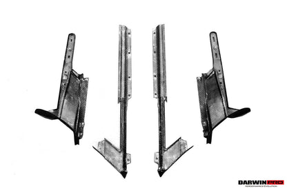 2024-UP Ferrari 12Cilindri F167 Autoclave Carbon Fiber Front Fender Trims DarwinPRO (OE) Fits: Coupe, Spider (DRYCFF12C-MIWOE-FDT)