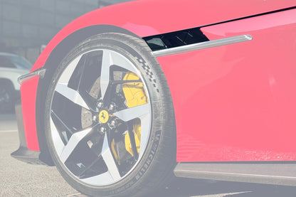 2024-UP Ferrari 12Cilindri F167 Autoclave Carbon Fiber Front Fender Trims DarwinPRO (OE) Fits: Coupe, Spider (DRYCFF12C-MIWOE-FDT)