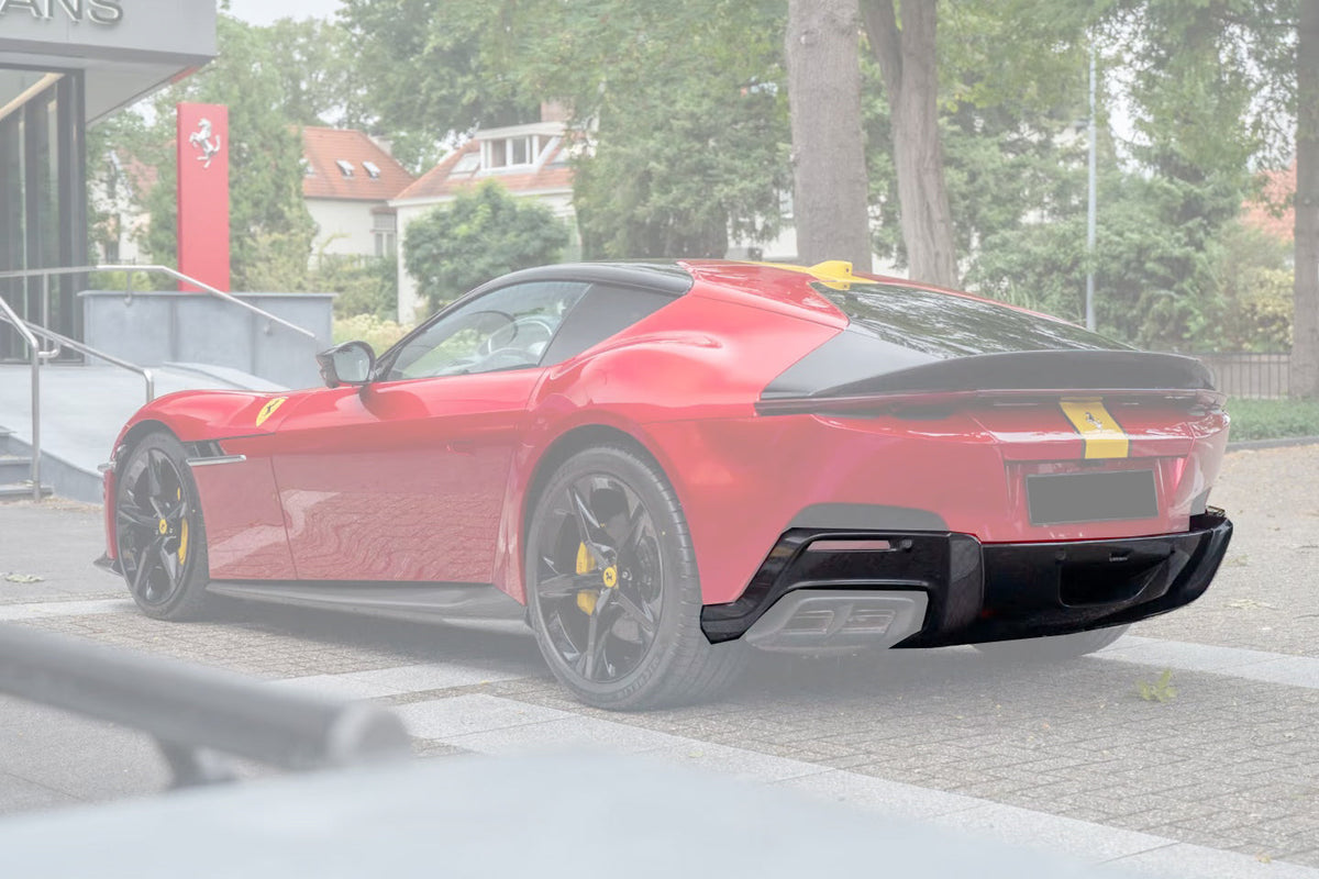 2024-UP Ferrari 12Cilindri F167 Autoclave Carbon Fiber Rear Diffuser DarwinPRO (OE) Fits: Coupe, Spider (DRYCFF12C-MIWOE-RD)