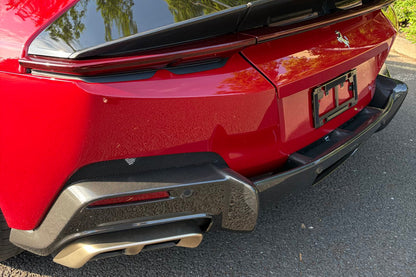 2024-UP Ferrari 12Cilindri F167 Autoclave Carbon Fiber Rear Diffuser DarwinPRO (OE) Fits: Coupe, Spider (DRYCFF12C-MIWOE-RD)