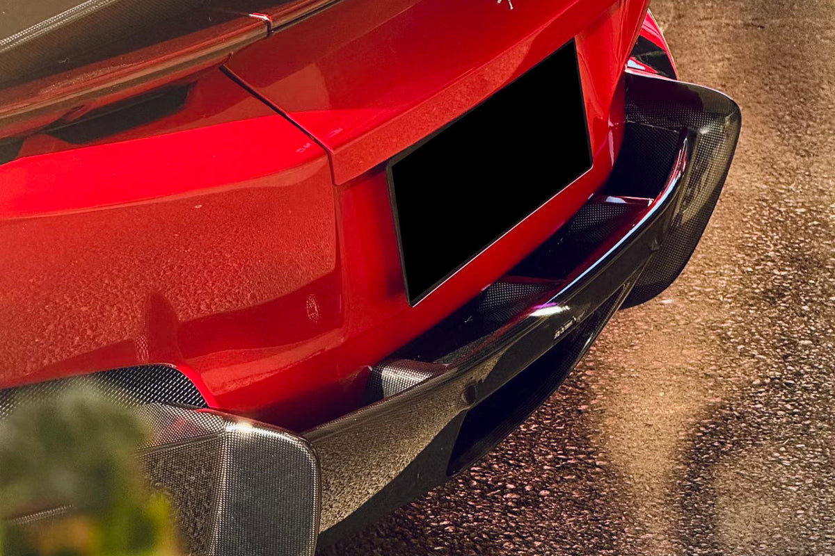 2024-UP Ferrari 12Cilindri F167 Autoclave Carbon Fiber Rear Diffuser DarwinPRO (OE) Fits: Coupe, Spider (DRYCFF12C-MIWOE-RD)