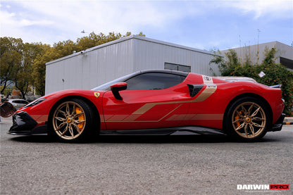 DarwinPRO 2022-2025 Ferrari 296 GTB & GTS Type F171 iMP Style Carbon Fiber Full Kit (For Surround View Camera System Bumper Only)