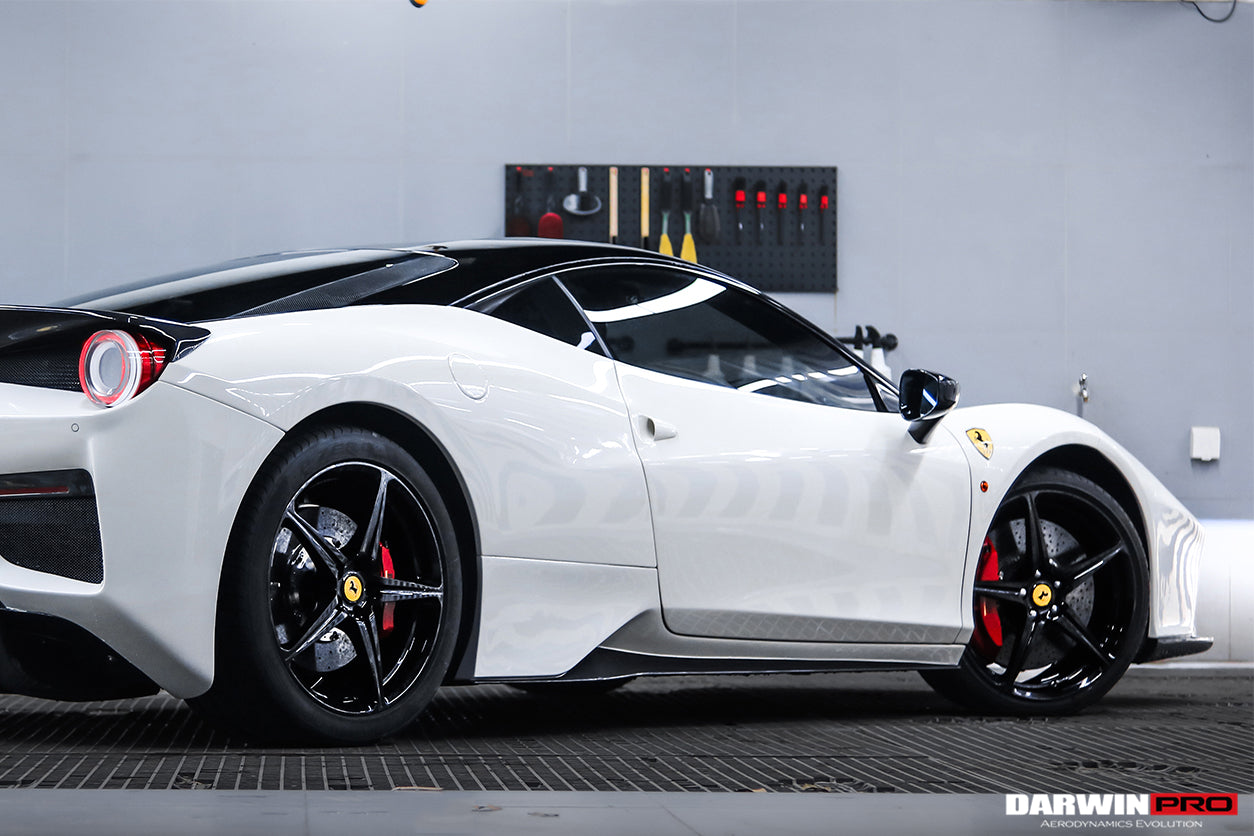 DarwinPRO 2010-2015 Ferrari 458 Coupe BKSS Style Partial Carbon Fiber Rear Bumper And Fiber Trunk With Tail Light Cover