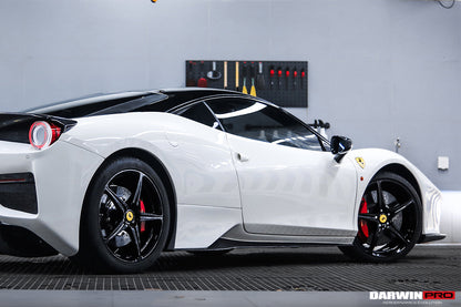 DarwinPRO 2010-2015 Ferrari 458 Coupe BKSS Style Partial Carbon Fiber Rear Bumper And Fiber Trunk With Tail Light Cover