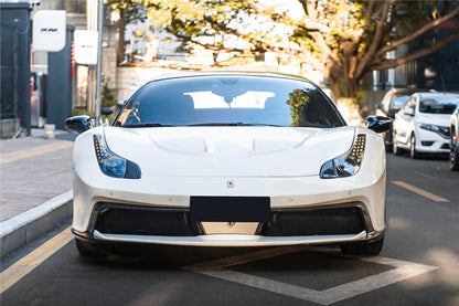 DarwinPRO BKSS Style Carbon Fiber Hood and Partial Carbon Fiber Front Bumper | 2010-2015 Ferrari 458 Coupe, Spider