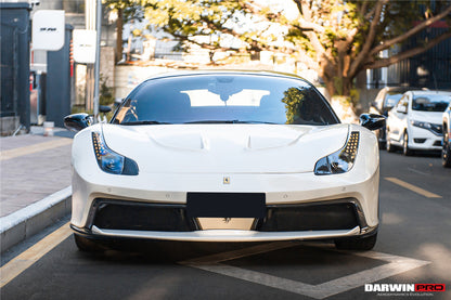 DarwinPRO BKSS Style Carbon Fiber Hood and Partial Carbon Fiber Front Bumper | 2010-2015 Ferrari 458 Coupe, Spider
