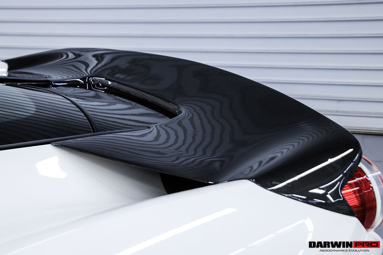 DarwinPRO 2010-2015 Ferrari 458 Coupe BKSS Style Partial Carbon Fiber Rear Bumper And Fiber Trunk With Tail Light Cover