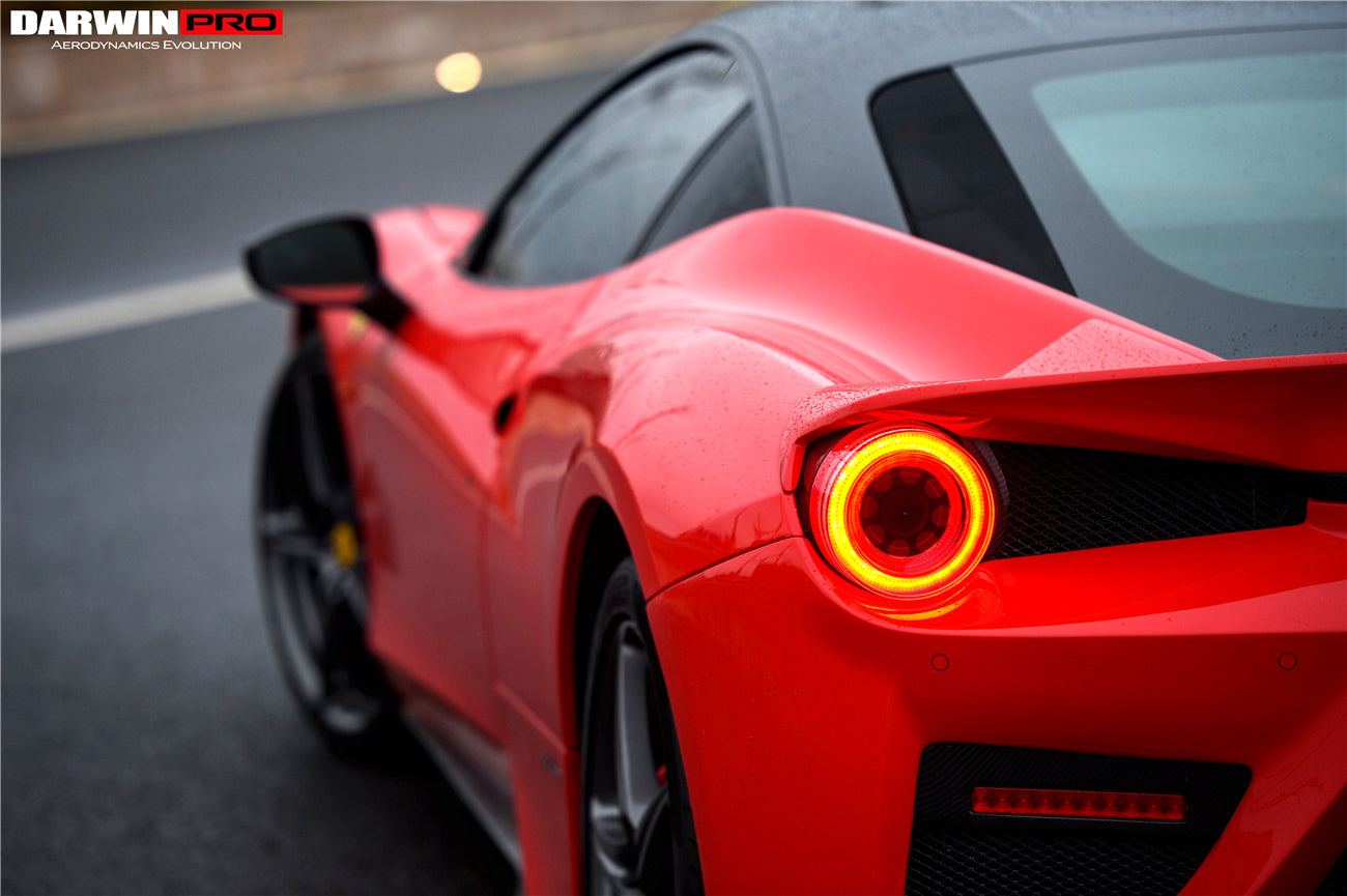 DarwinPRO 2010-2015 Ferrari 458 Coupe BKSS Style Partial Carbon Fiber Full Body Kit