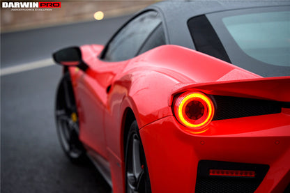 DarwinPRO 2010-2015 Ferrari 458 Coupe  Spider BKSS Style Tail Light Cover