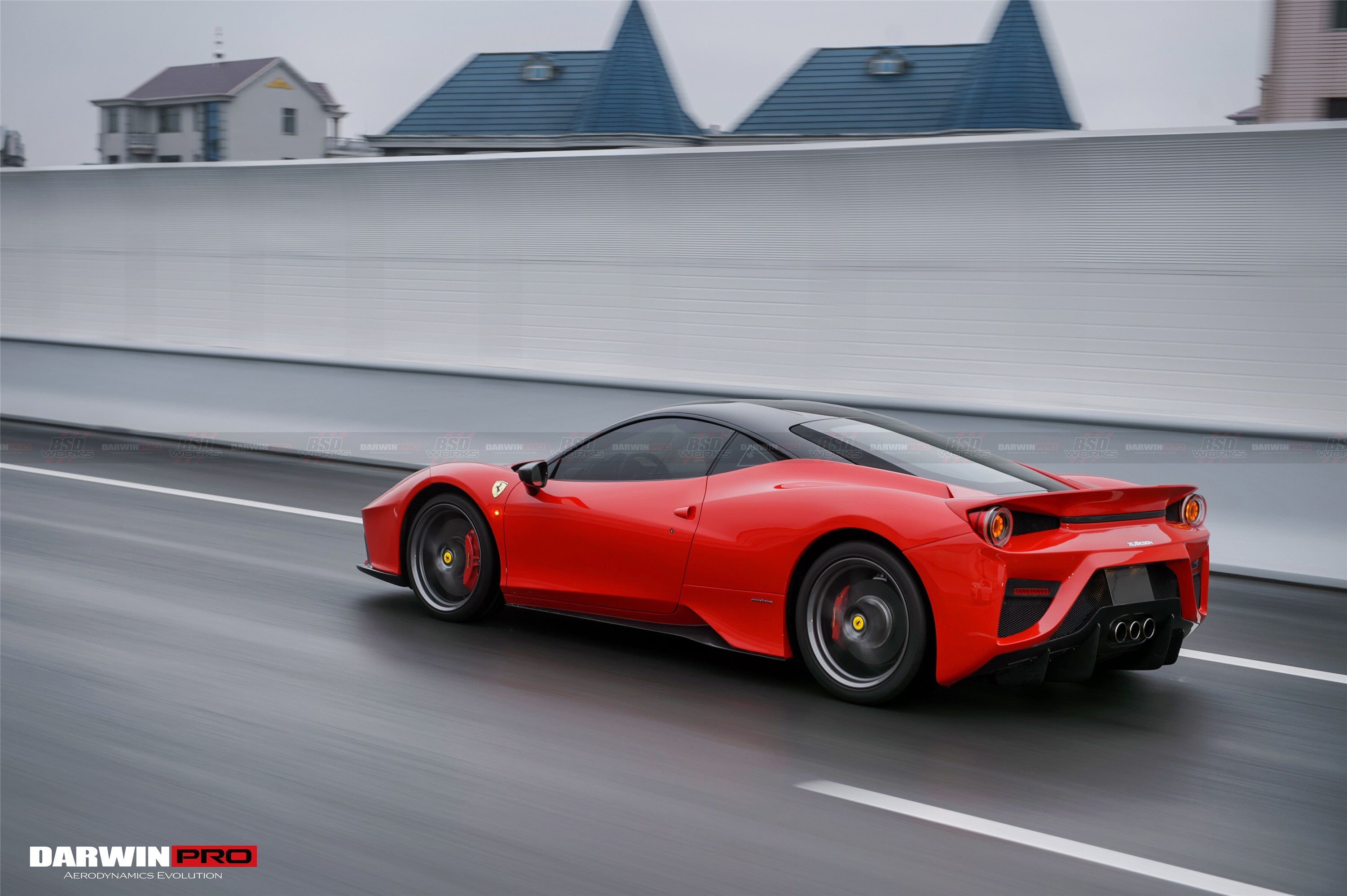 DarwinPRO BKSS Style Side Skirts | 2010-2015 Ferrari 458 Coupe Spider