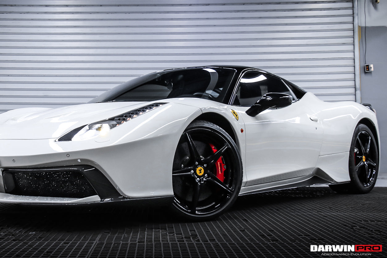 DarwinPRO BKSS Style Carbon Fiber Hood and Partial Carbon Fiber Front Bumper | 2010-2015 Ferrari 458 Coupe, Spider