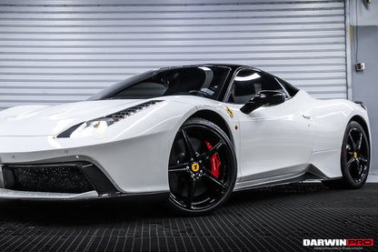 DarwinPRO BKSS Style Carbon Fiber Hood and Partial Carbon Fiber Front Bumper | 2010-2015 Ferrari 458 Coupe, Spider