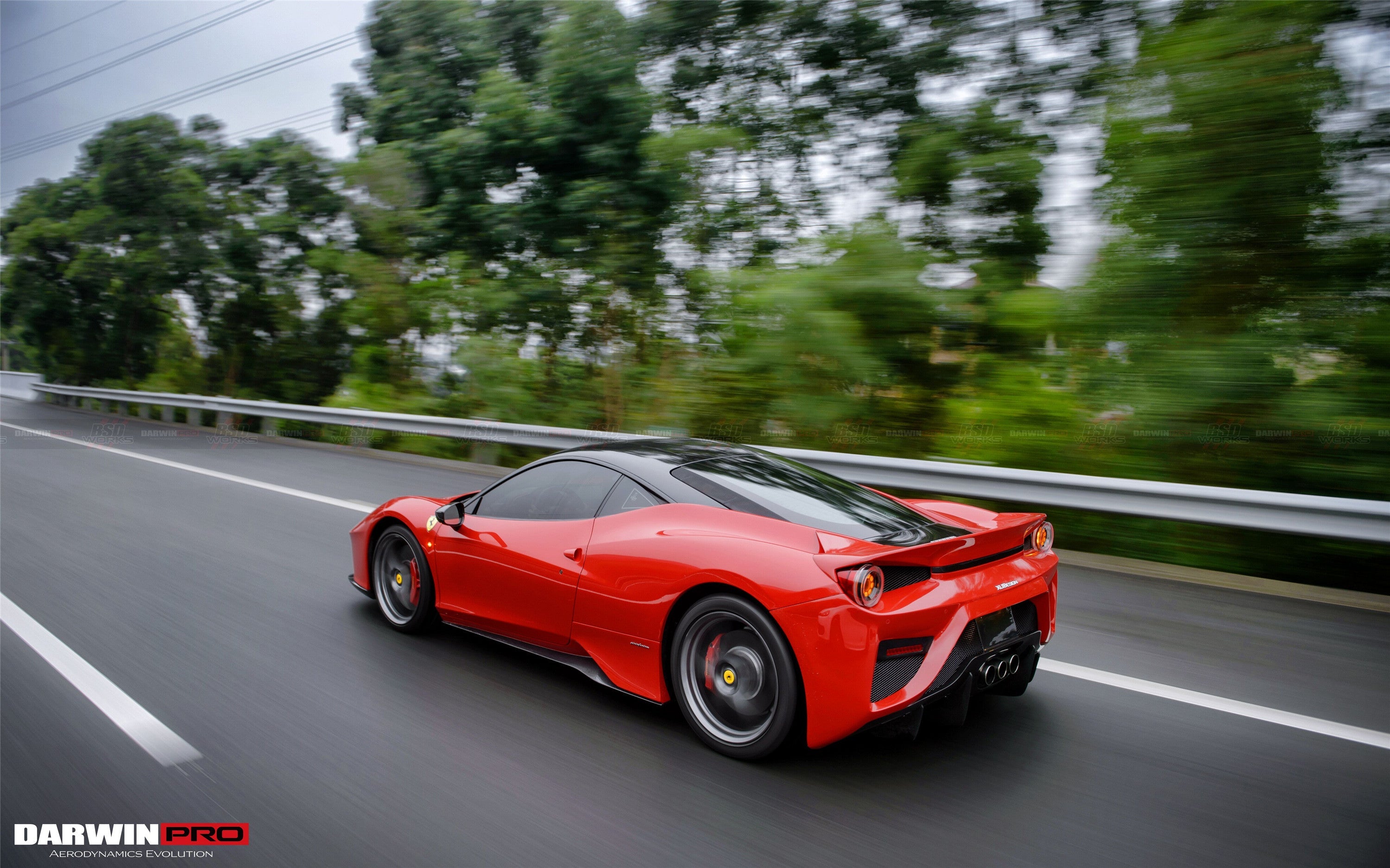 DarwinPRO BKSS Style Side Skirts | 2010-2015 Ferrari 458 Coupe Spider