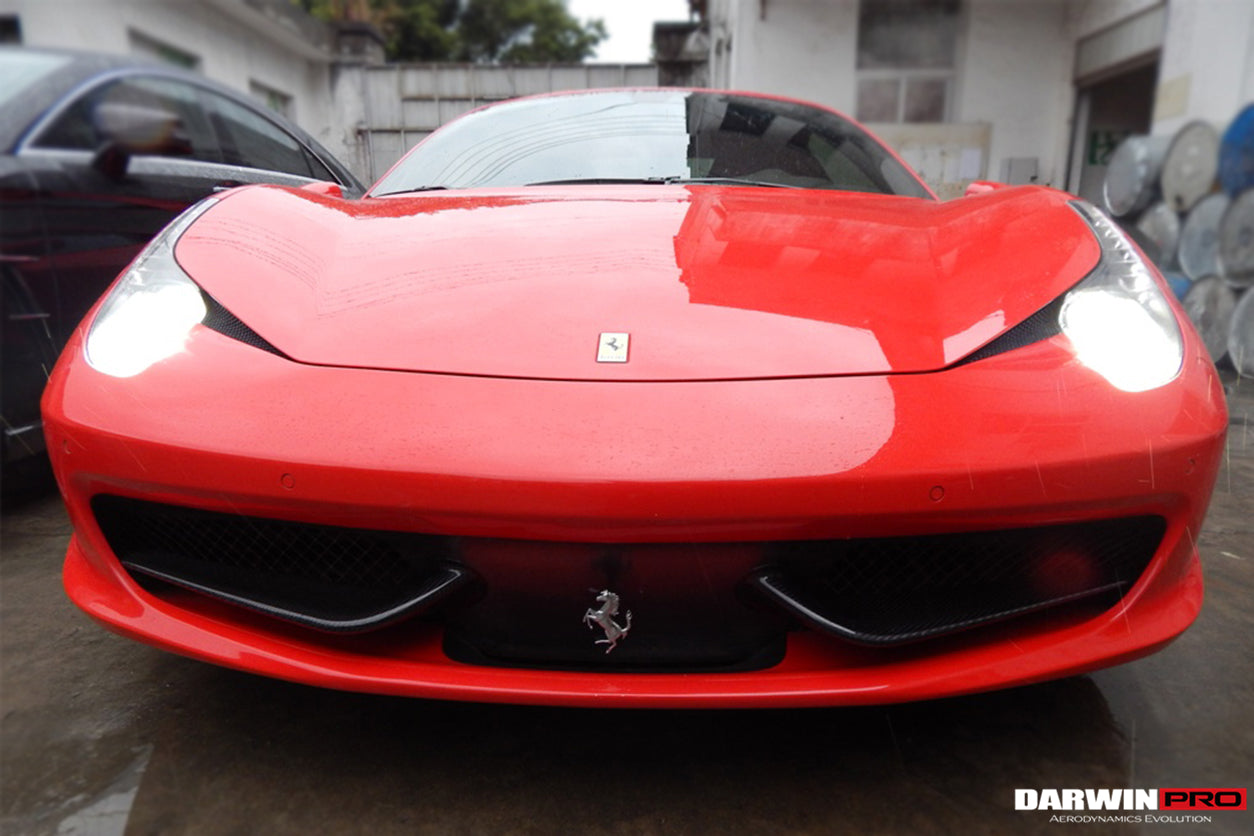 DarwinPRO Carbon Fiber Front Canards | 2010-2015 Ferrari 458 Coupe Spider