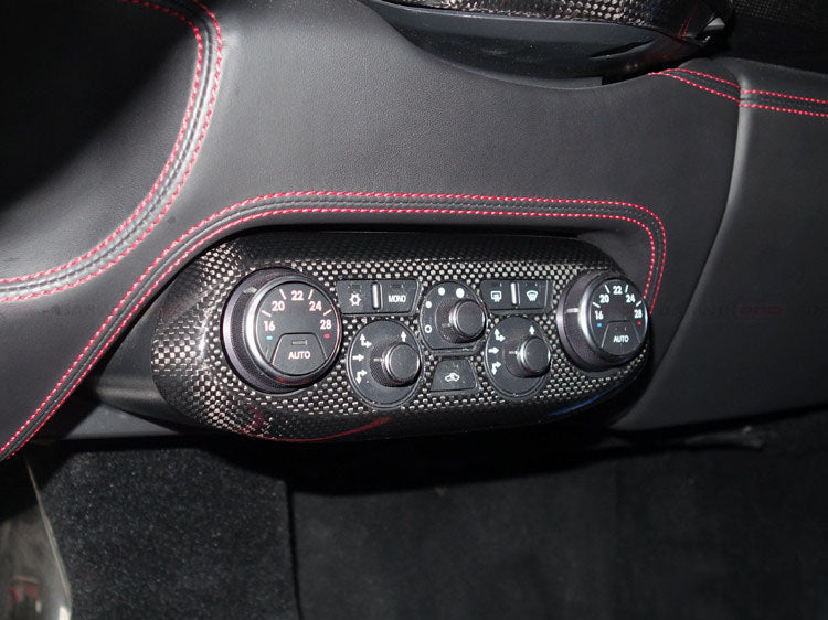 DarwinPRO 2010-2015 Ferrari 458 Coupe Spider  Speciale Dry Carbon Fiber AC Control Panel Cover