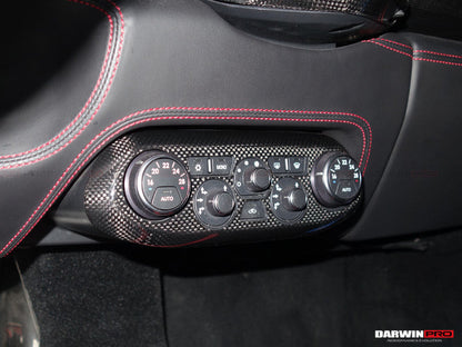 DarwinPRO 2010-2015 Ferrari 458 Coupe Spider  Speciale Dry Carbon Fiber AC Control Panel Cover