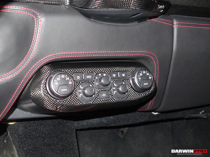 DarwinPRO 2010-2015 Ferrari 458 Coupe Spider  Speciale Dry Carbon Fiber AC Control Panel Cover