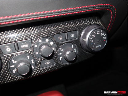 DarwinPRO 2010-2015 Ferrari 458 Coupe Spider  Speciale Dry Carbon Fiber AC Control Panel Cover