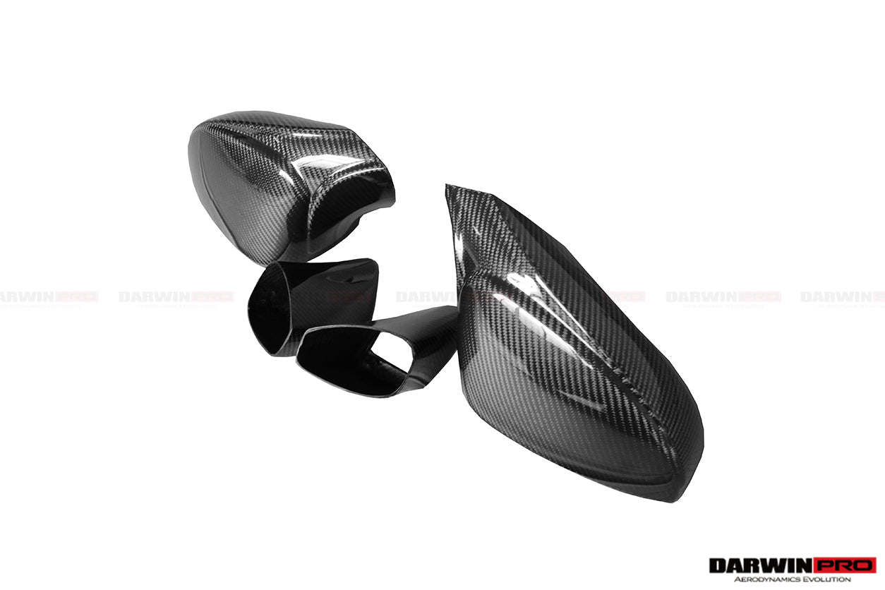 DarwinPRO 2010-2015 Ferrari 458 Coupe Spider Speciale Dry Carbon Fiber Mirror Housing Replacement