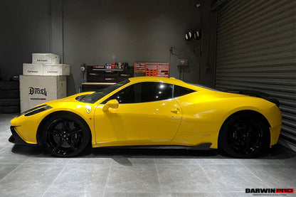 Faldones laterales de fibra de carbono DarwinPRO 2010-2015 para Ferrari 458 Coupé Spider Speciale Style