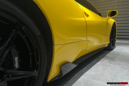 Faldones laterales de fibra de carbono DarwinPRO 2010-2015 para Ferrari 458 Coupé Spider Speciale Style
