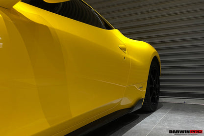 Faldones laterales de fibra de carbono DarwinPRO 2010-2015 para Ferrari 458 Coupé Spider Speciale Style