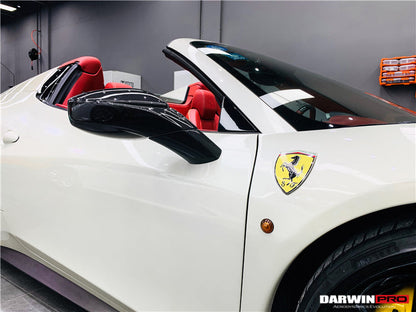 DarwinPRO 2010-2015 Ferrari 458 Coupe Spider Speciale Dry Carbon Fiber Mirror Housing Replacement