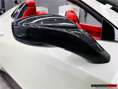 DarwinPRO 2010-2015 Ferrari 458 Coupe Spider Speciale Dry Carbon Fiber Mirror Housing Replacement