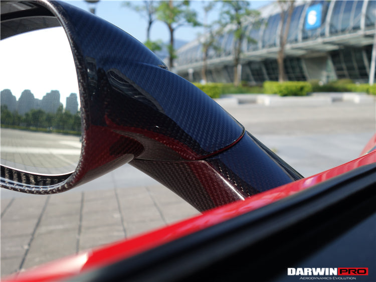 DarwinPRO 2010-2015 Ferrari 458 Coupe Spider Speciale Dry Carbon Fiber Mirror Housing Replacement