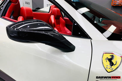 DarwinPRO 2010-2015 Ferrari 458 Coupe Spider Speciale Dry Carbon Fiber Mirror Housing Replacement