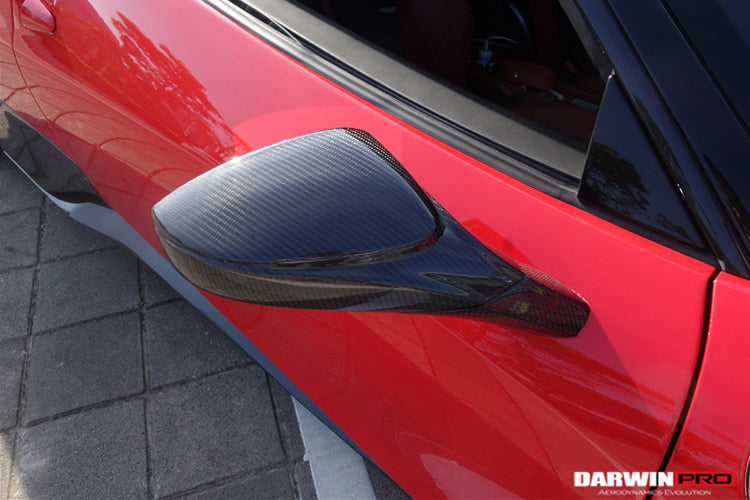 DarwinPRO 2010-2015 Ferrari 458 Coupe Spider Speciale Dry Carbon Fiber Mirror Housing Replacement