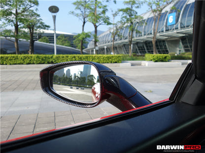 DarwinPRO 2010-2015 Ferrari 458 Coupe Spider Speciale Dry Carbon Fiber Mirror Housing Replacement