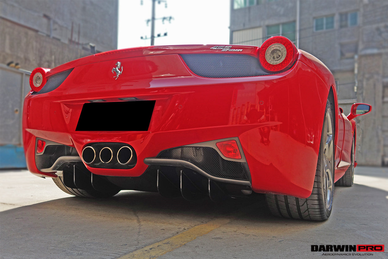 Difusor trasero de fibra de carbono DarwinPRO | Ferrari 458 Coupé Spider (2010-2015)