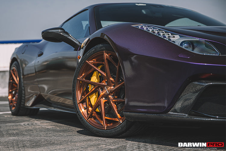 DarwinPRO 2010-2015 Ferrari 458 Spider BKSS Style Partial Carbon Fiber Full Body Kit