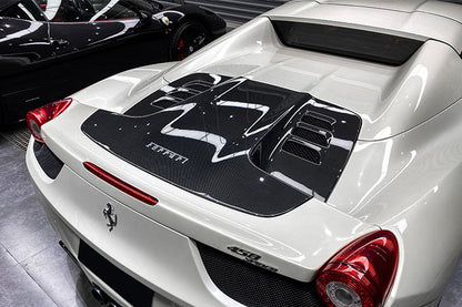 Reemplazo del capó del motor de fibra de carbono DarwinPRO para Ferrari 458 Spider 2011-2015