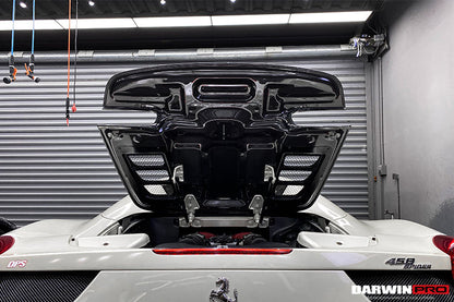 Reemplazo del capó del motor de fibra de carbono DarwinPRO para Ferrari 458 Spider 2011-2015