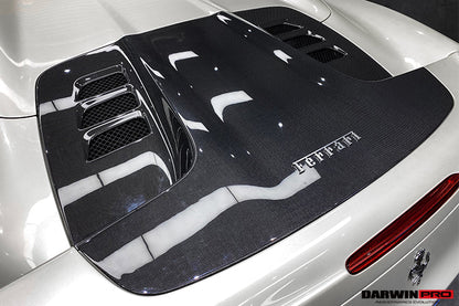 Reemplazo del capó del motor de fibra de carbono DarwinPRO para Ferrari 458 Spider 2011-2015