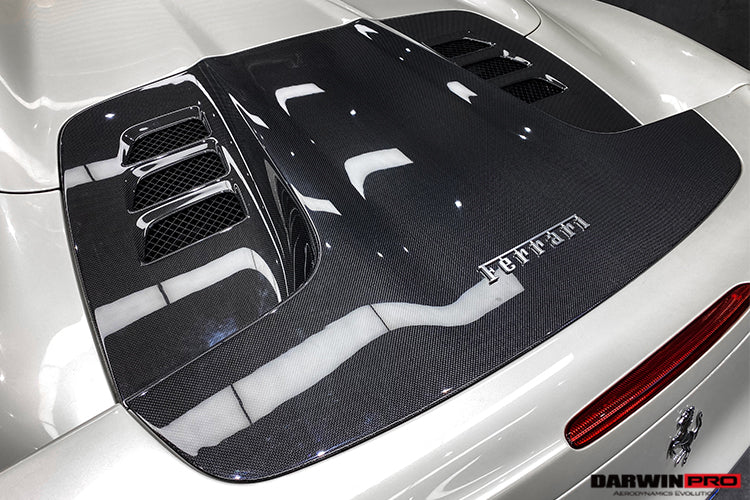 Reemplazo del capó del motor de fibra de carbono DarwinPRO para Ferrari 458 Spider 2011-2015
