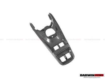 Panel de interruptores de ventanas y soporte de puente de fibra de carbono seco DarwinPRO para Ferrari 488 GTB y Spider (2015-2020)