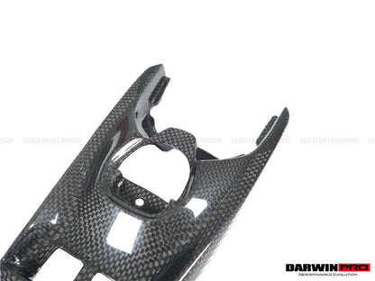 Panel de interruptores de ventanas y soporte de puente de fibra de carbono seco DarwinPRO para Ferrari 488 GTB y Spider (2015-2020)