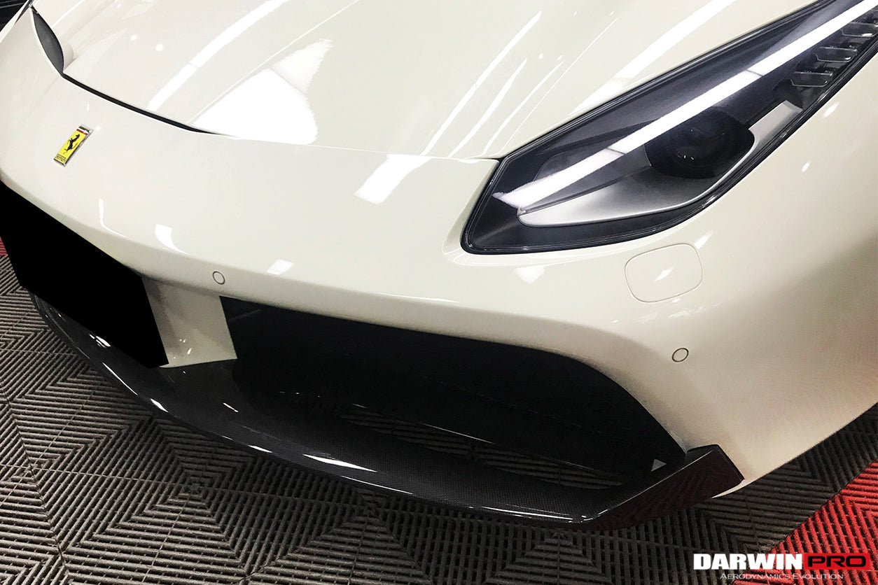 Borde delantero de fibra de carbono DarwinPRO para Ferrari 488 GTB y Spider (2015-2020)