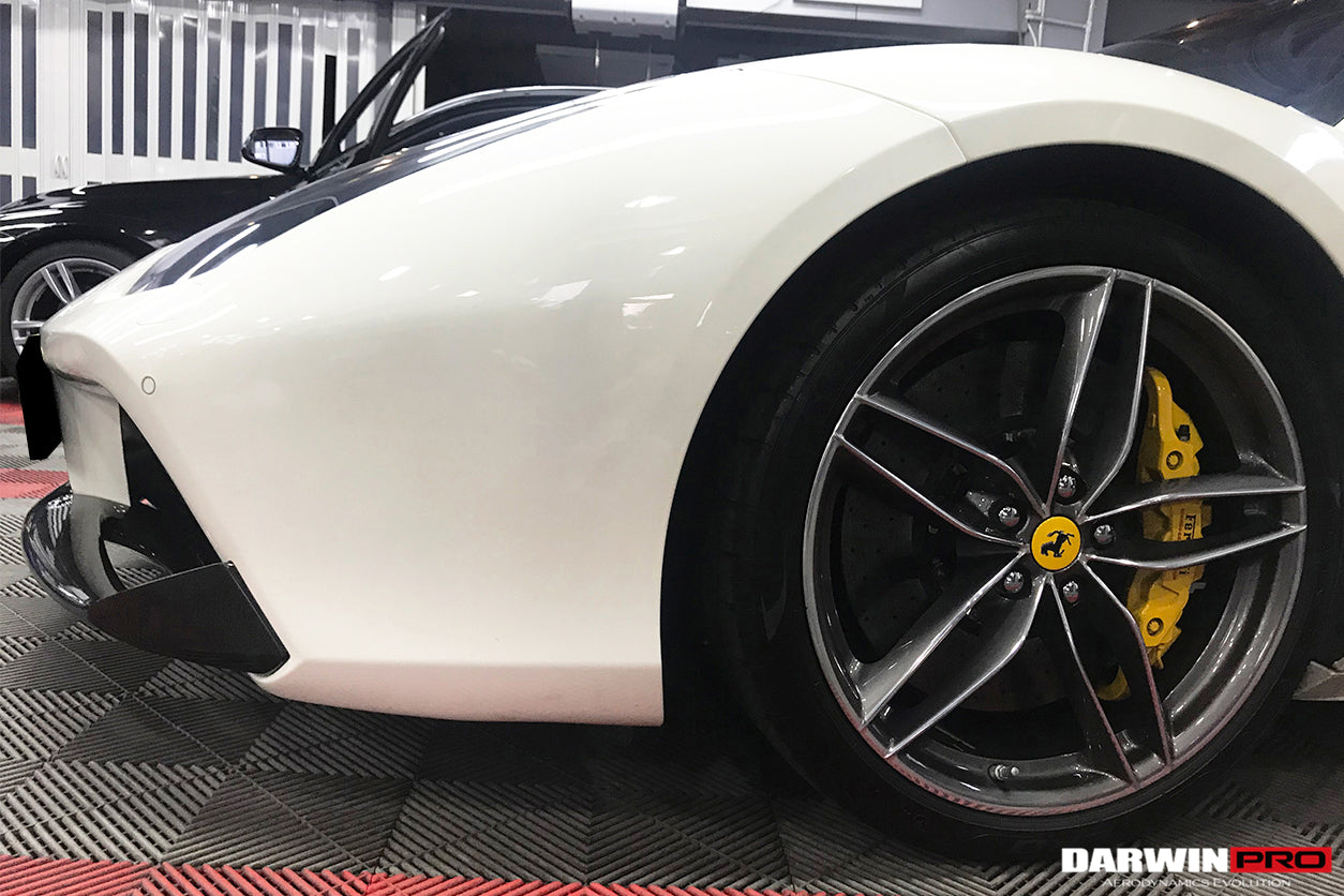 Borde delantero de fibra de carbono DarwinPRO para Ferrari 488 GTB y Spider (2015-2020)