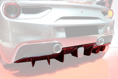 DarwinPRO 2015-2020 Ferrari 488 GTB & Spider Carbon Fiber Rear Diffuser
