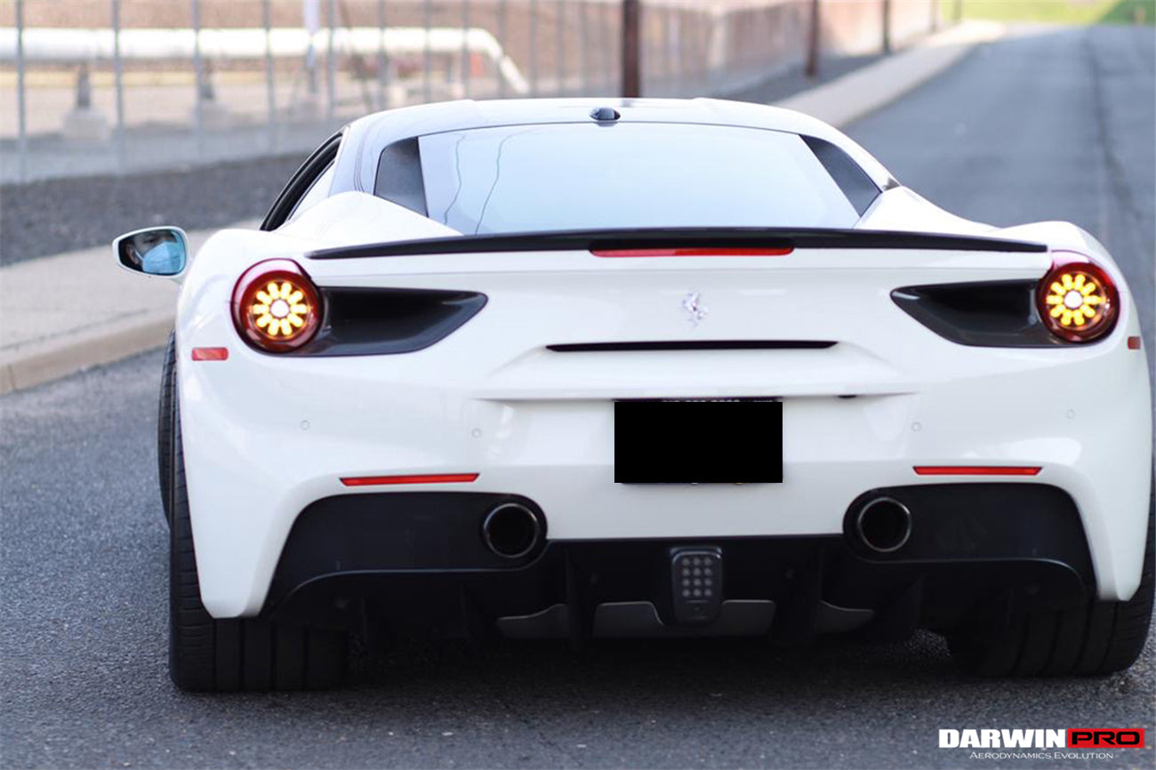 Cubiertas de fibra de carbono para luces traseras satélite DarwinPRO 2015-2020 Ferrari 488 GTB Spyder